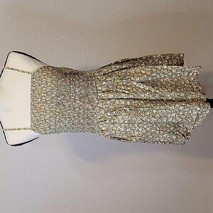 Stitch And Pine Floral Smocked Tank Top Sz Large